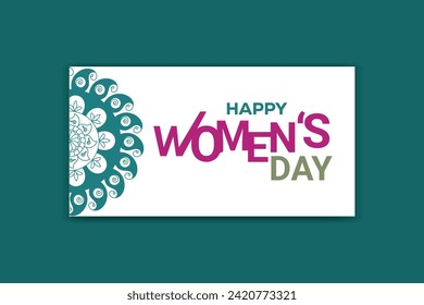 women's day social media flower design template 