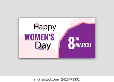 women's day social media flower design template 