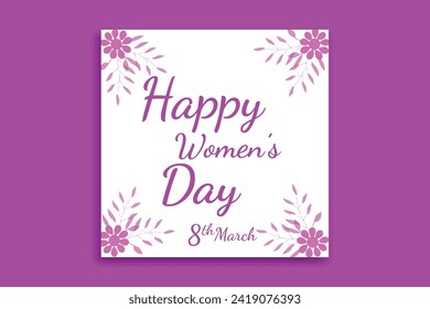 women's day social media post, women's day banner design 