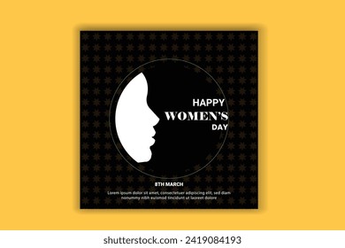 Women's day social media post women's day banner design