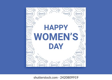 Women's Day social Media post Design,
Women's Day banner Design