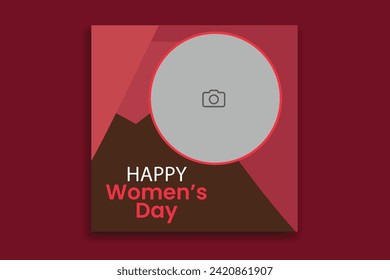 women's day social media post women's day templated,