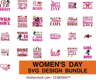 women's day SVG Bundle.women's day T-shirt Design SVG Bundle. svg