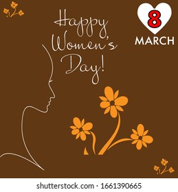 Women's day Template - 8 March International Women's Day -T shirt Design Template.