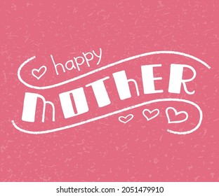 Women's day text design. Vector illustration for 8 March. Women's Day greeting hand drawn lettering. Template for poster, postcards, banner. International Women`s Day greeting card. EPS 10