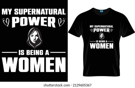 Women's day t-shirt design template