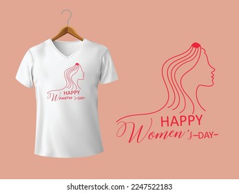 Women's Day t-shirt design vector.
Unique t-shirt.