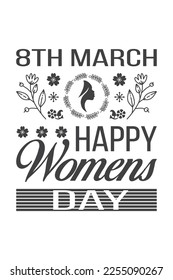 Women's Day T-shirt Design Vector