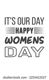 Women's Day T-shirt Design Vector