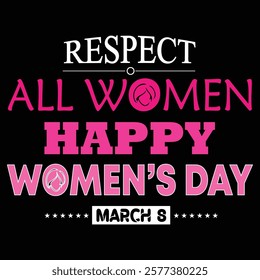 women's day t-shirt design vector