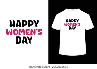 Women's day unique and creative typography design.This is an editable file.