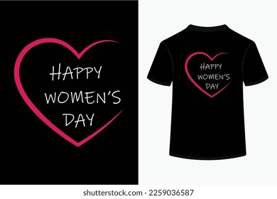 Women's day unique and creative typography design.This is an editable file.