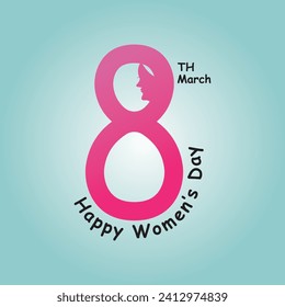 Women's Day Vector Concept. International Women's Day poster.