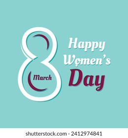 Women's Day Vector Concept. International Women's Day poster.