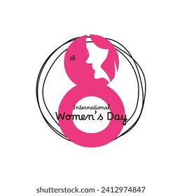 Women's Day Vector Concept. International Women's Day poster.