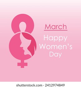 Women's Day Vector Concept. International Women's Day poster.