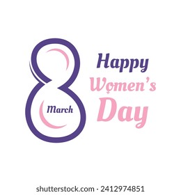 Women's Day Vector Concept. International Women's Day poster.