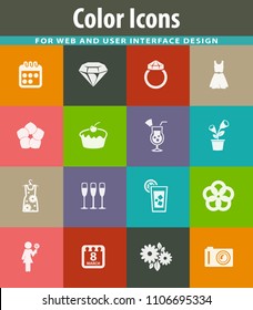 Womens Day vector icons for user interface design