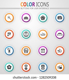 Womens Day vector icons for user interface design