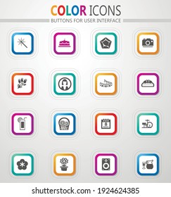 Women's Day vector icons for user interface design