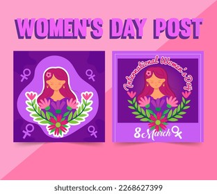 Frauentag, Vektorgrafik-Post