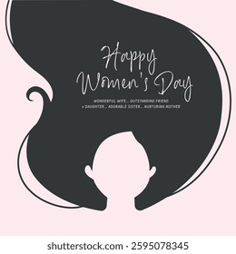 Women's Day vector illustration Post design, Empowering Women, Inspiring Global Change.