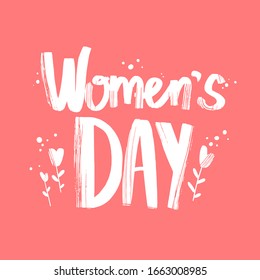  Día de la Mujer.
 Ilustración vectorial.
Propósito: postal, afiche, impresión en bolsas y ropa.