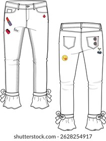 women's denim pants design. fashion models, fashion design and more