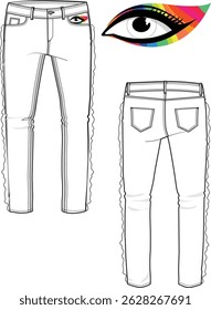 women's denim pants design. fashion models, fashion design and more