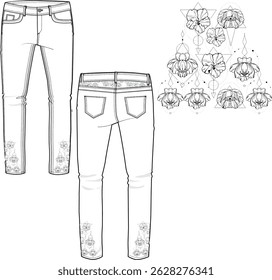 women's denim pants design. fashion models, fashion design and more