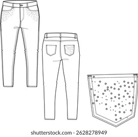 women's denim pants design. fashion models, fashion design and more