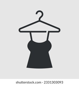 Vestimenta de las mujeres. Icono de vector simple