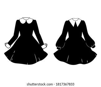 Women's dresses in cute gothic style