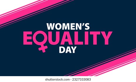 Women's equality day, August 26. Female holiday concept. Background, banner, poster, greeting card design. Vector illustration