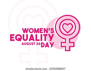 Women's Equality Day. August 26. Eps 10.