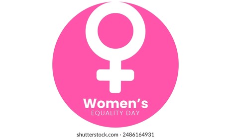 Women's Equality Day. August 26. Women's equality holiday concept background. EPS10 vector illustration