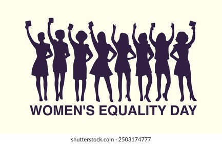 Women's Equality Day. August 26. Holiday concept. Template for background, banner, card