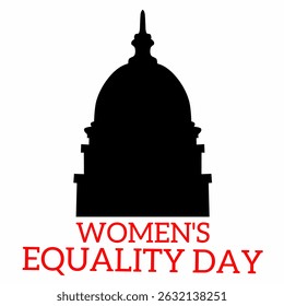 Dia da Igualdade das Mulheres. Agosto. Adequado para modelos geométricos, banners web dedicados ao mês de história das mulheres. O conceito do dia da igualdade das mulheres. Cartazes, cartões comemorativos, banners