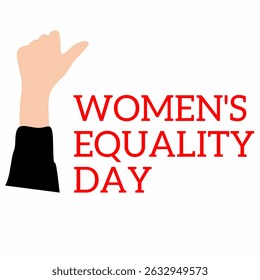 Women's Equality Day background, suitable for greeting cards, true or appropriate for international women's events