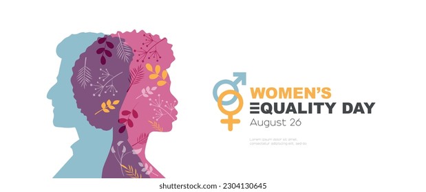 Women's Equality Day banner. Modern design.