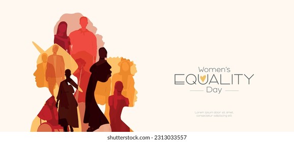 Women's Equality Day banner. Modern design.