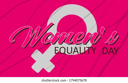 Women's Equality Day. Celebrated in the United Statesin August 26. Women right history month. Design for poster, greeting card, banner, and background. Vector EPS 10.