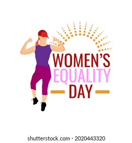 women's equality day concept. illustration vector