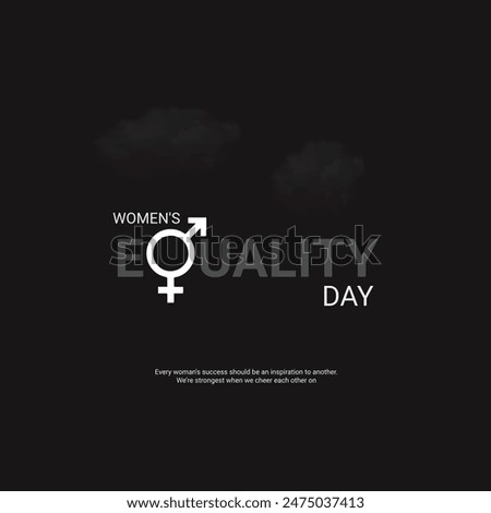 women's equality day Creative Ads Design. women's equality icon isolated on Template for background. women's equality Poster, vector. illustration, August 26. Important day