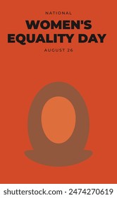 Women's Equality Day. Feminism holiday. Concept for banner, card, poster. Vector illustration in flat style. 