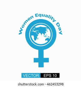 Women's equality day icon.