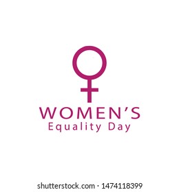 Women's Equality Day Illustration Template, Design for Banner or greeting card