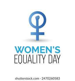 Women's Equality Day is observed every year on August.banner design template Vector illustration background design.