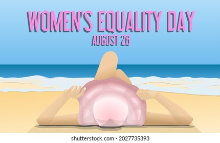 Women's equality day theme. Vector illustration. Suitable for Poster, Banners, campaign and greeting card.
