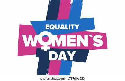 Women's Equality Day in United States. Female holiday, celebrated annually in August 26. Women right history month. Feminism concept. Poster, greeting card, banner and background. Vector illustration